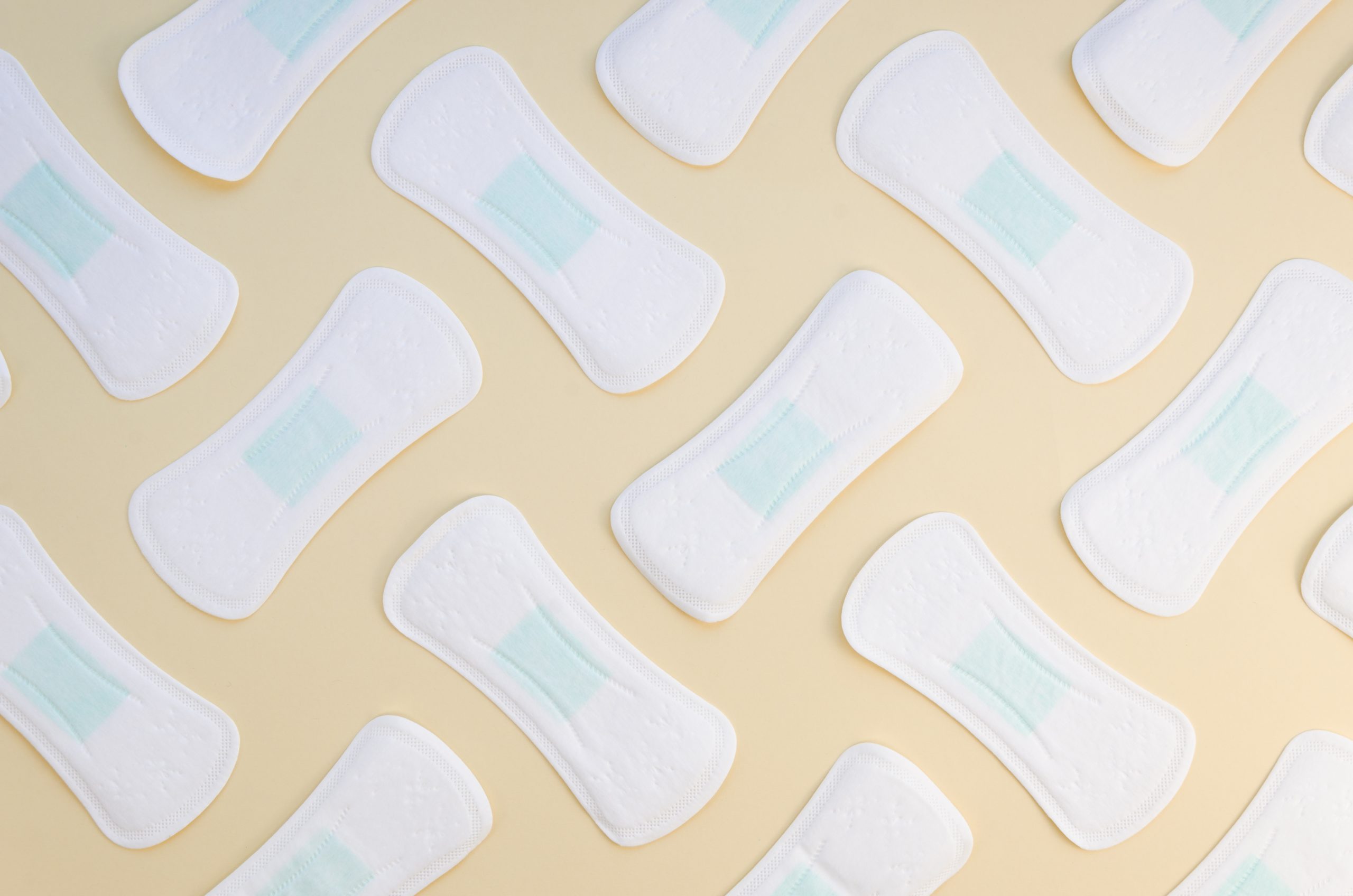 ilustrasi pantyliner yang digunakan saat menstruasi mendekati waktu akhir