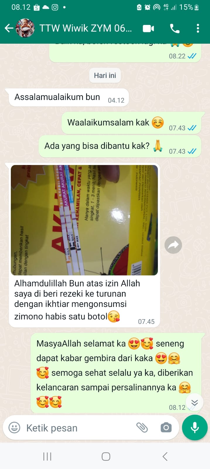 Testimonial Positif Hamil Oleh Wiwik