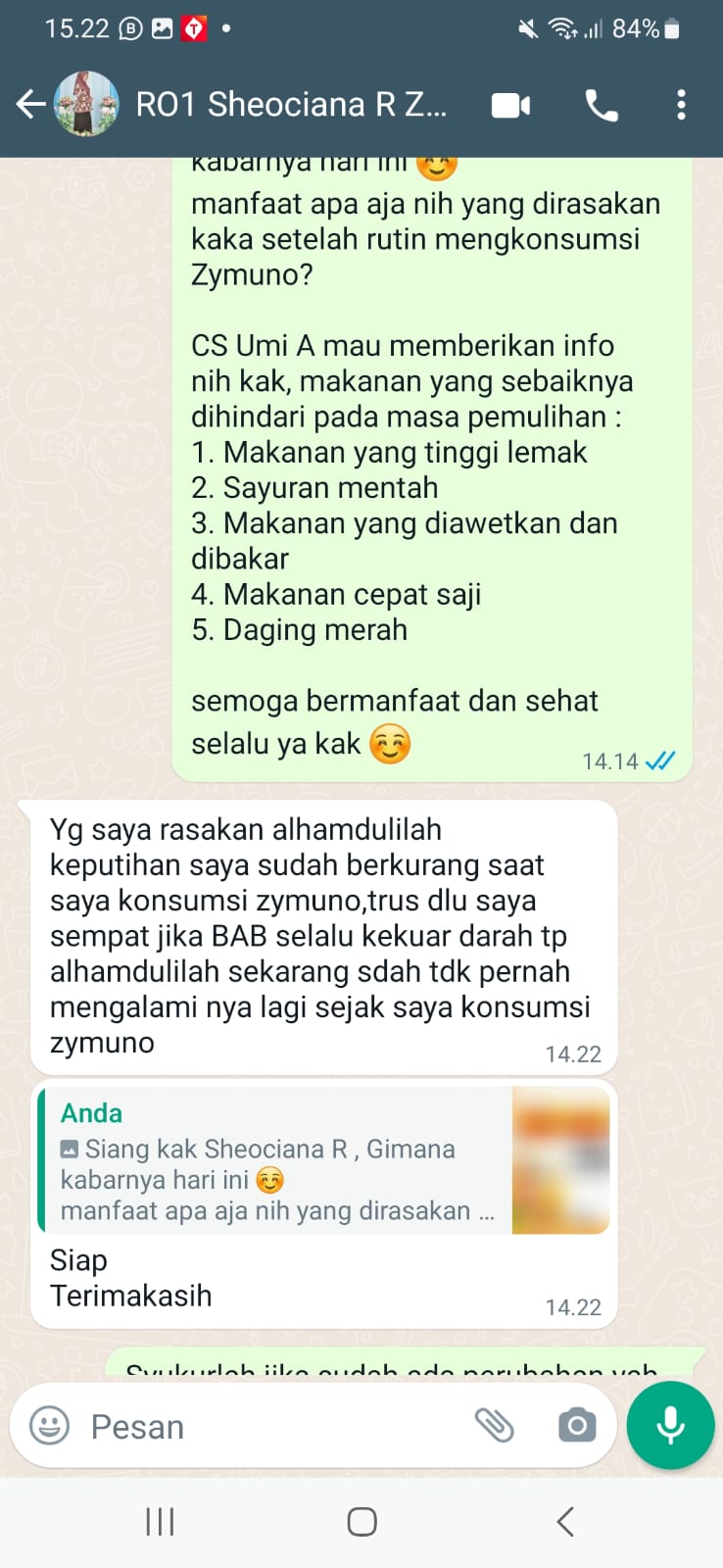 (Testimoni Keputihan Berkurang dan BAB Sudah Tidak Berdarah, sumber : freepik)