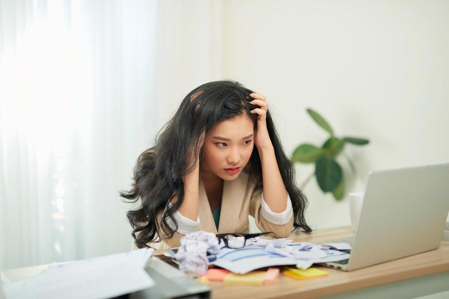 Ilustrasi stress karena kerjaan