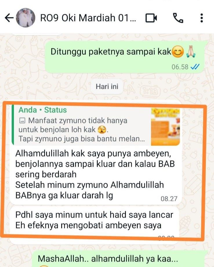 testimoni zymuno