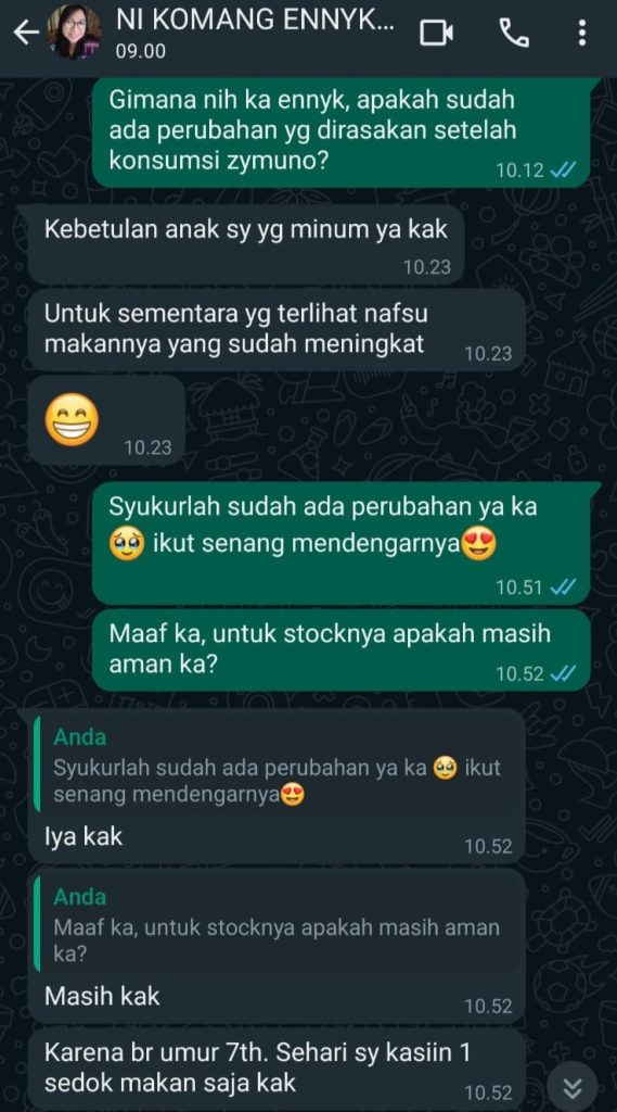 pelanggan setia zymuno