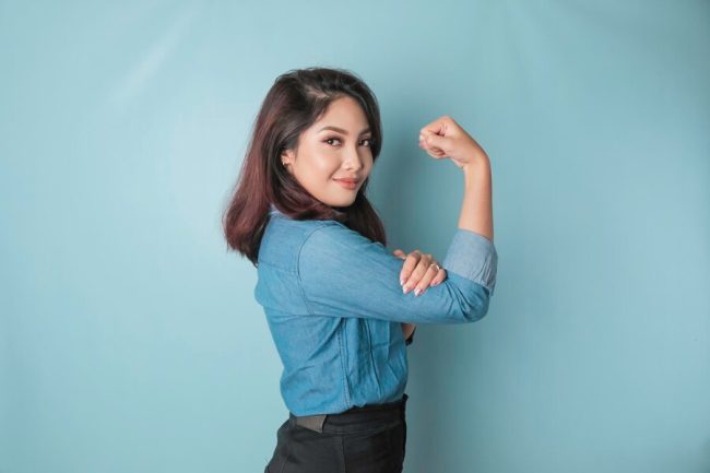 Ilustrasi badan ringan dan imun kuat dari pelanggan zymuno