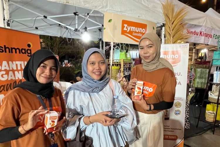 (Ilustrasi keseruan Booth Zymuno Essential di FBW 2026, Sumber: AI Google Gemini)
